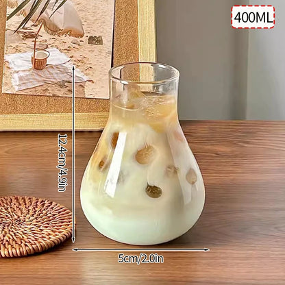 Transparent Glass Cup Exquisite Heat-resistant Tumbler Tea Juice Milk Coffee Mug Water Glasses Stripe Mug Drinkware 350ml-865ml