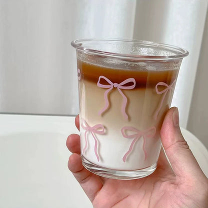 Transparent Glass Cup Exquisite Heat-resistant Tumbler Tea Juice Milk Coffee Mug Water Glasses Stripe Mug Drinkware 350ml-865ml